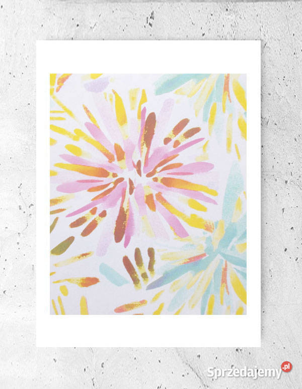 kolorowy plakat A4 pastelowy plakat na ścianę Olsztyn