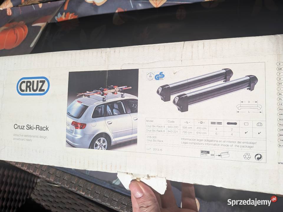 Uchwyt na narty Cruz model większy 6 par nart Ruda Śląska sprzedam