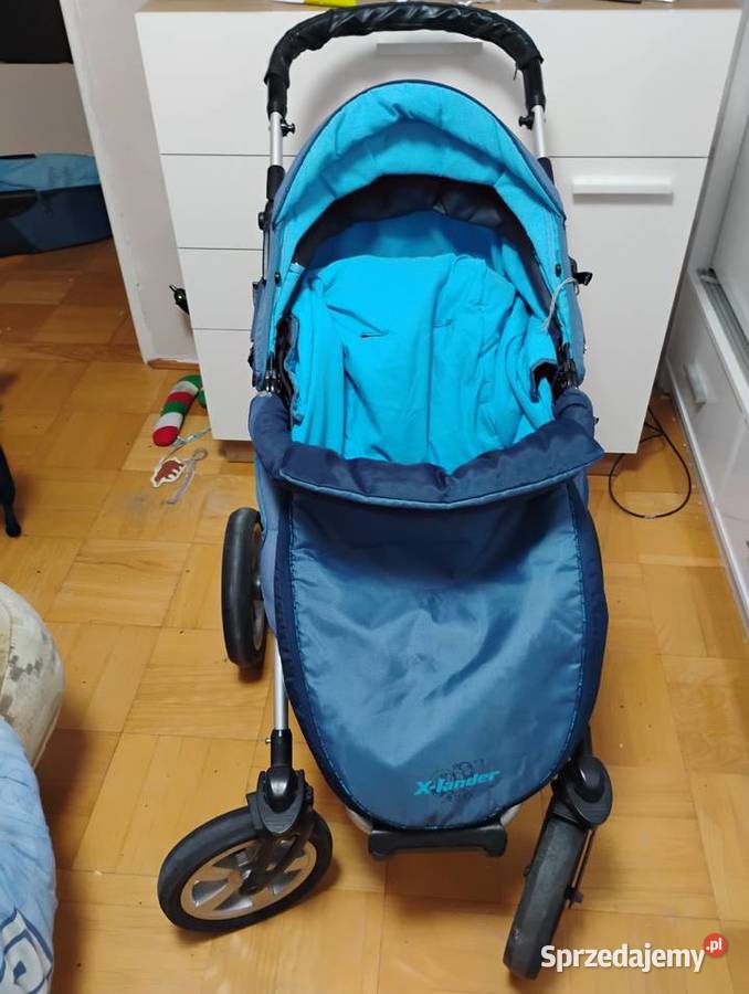 Sprzedam wózek 3w1 Xlander XA niebieski Łomża