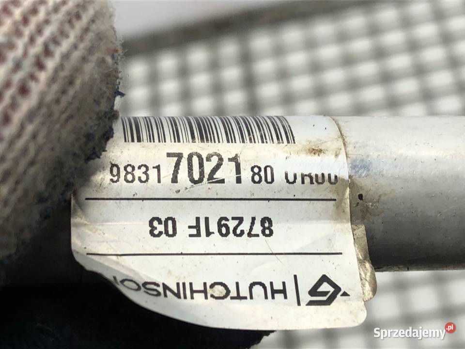 RURKA KLIMATYZACJI PEUGEOT PARTNER IV 9831702180 Motoryzacja