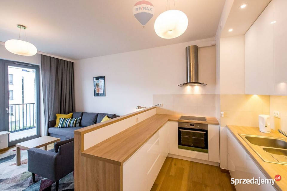 Umeblowane Duży balkon 2 pok 43 m2 mazowieckie Warszawa