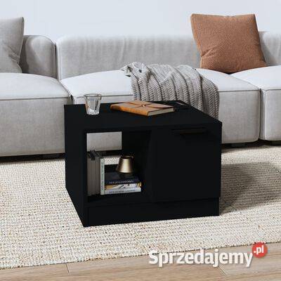 vidaXL Stolik kawowy czarny 50x50x36 materiał Warszawa sprzedam