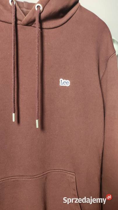 Bluza LEE plain hoodie deep wine łódzkie Podkałek sprzedam