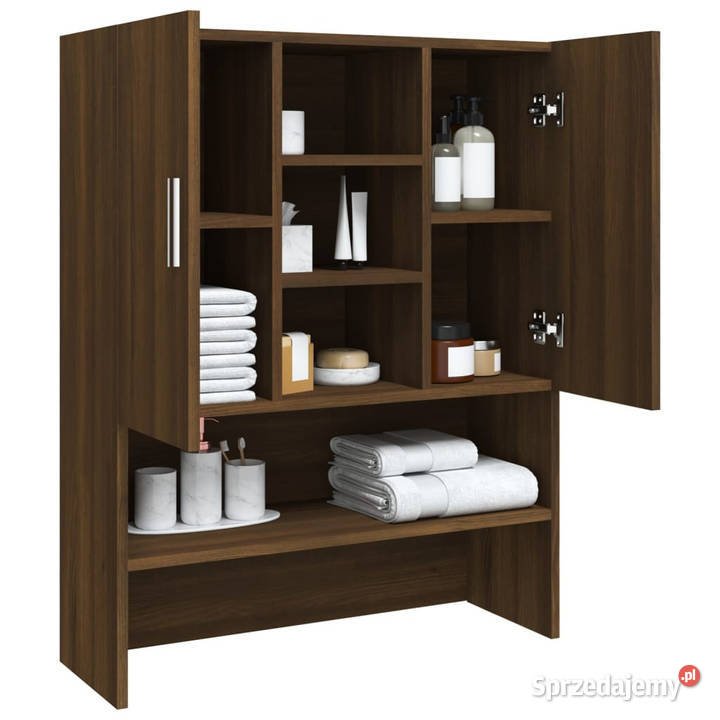 Szafka na pralkę brązowy dąb 705x255x90 WM815947