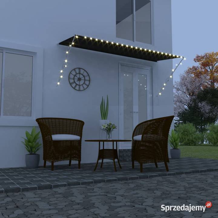 Markiza zwijana z LED 350 x 150