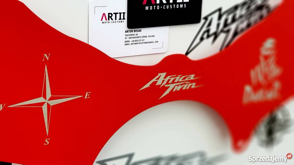 Forkshield METAL AfricaTwin ATS DGS KAD RED podkarpackie Piątkowiec