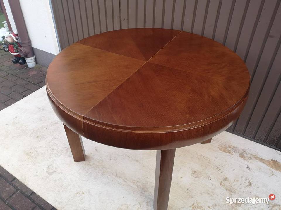 Stół ArtDeco Beczka Orzech Antyk Stary Swarzędz sprzedam
