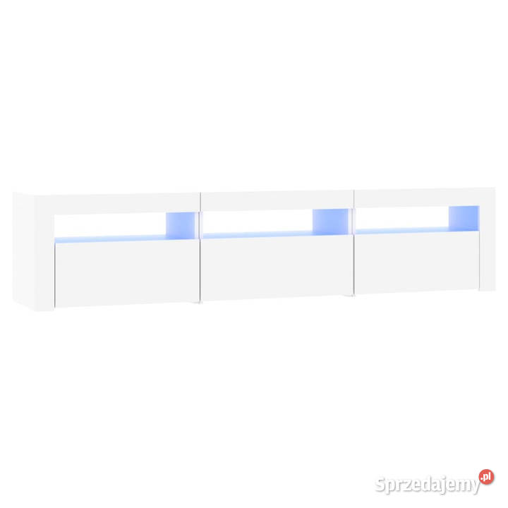 Szafka pod TV z oświetleniem LED biała 180x35x40 mazowieckie Warszawa