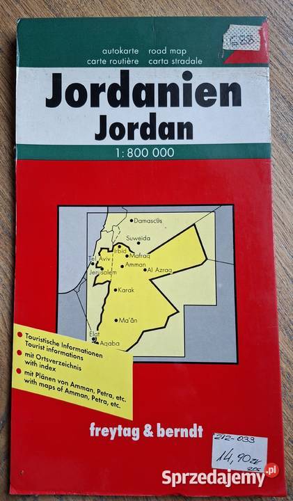 Jordanien Jordan 1800 000 freytag berndt mapa małopolskie Kraków