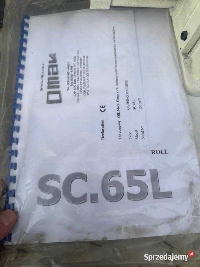 Omav SC65 CE Nakładarka kleju klejarka maszyna Łaskarzew