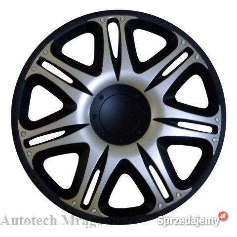 Kołpaki NASCAR SILVER BLACK 14 kpl 4 Mrągowo