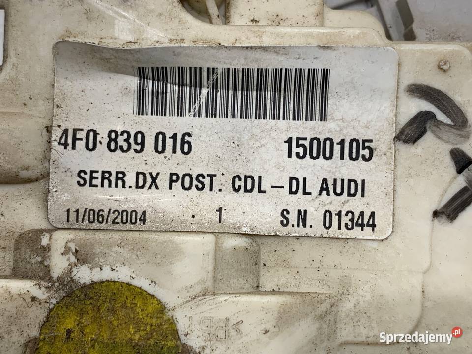 ZAMEK DRZWI PRAWY TYŁ AUDI A6 C6 SedanLimuzyna