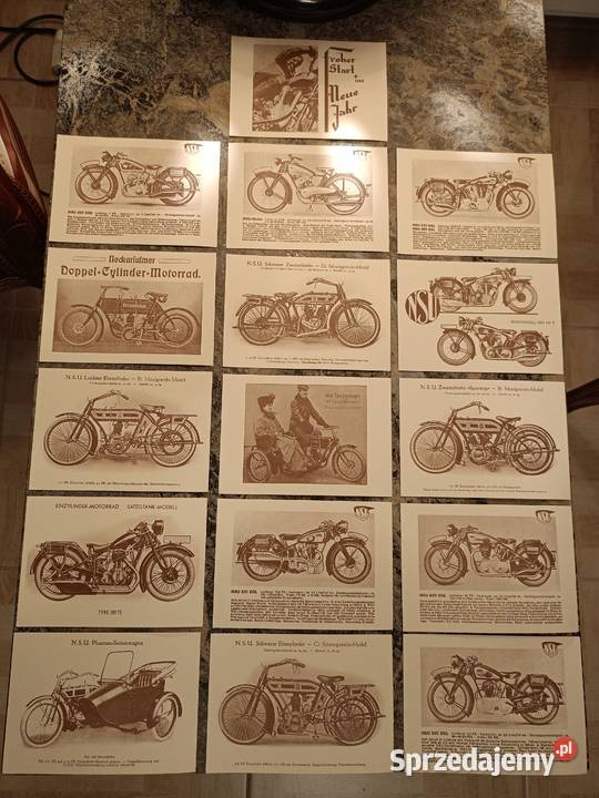 Kolekcjonerskie Pocztówki Motocykle NSU sprzedam
