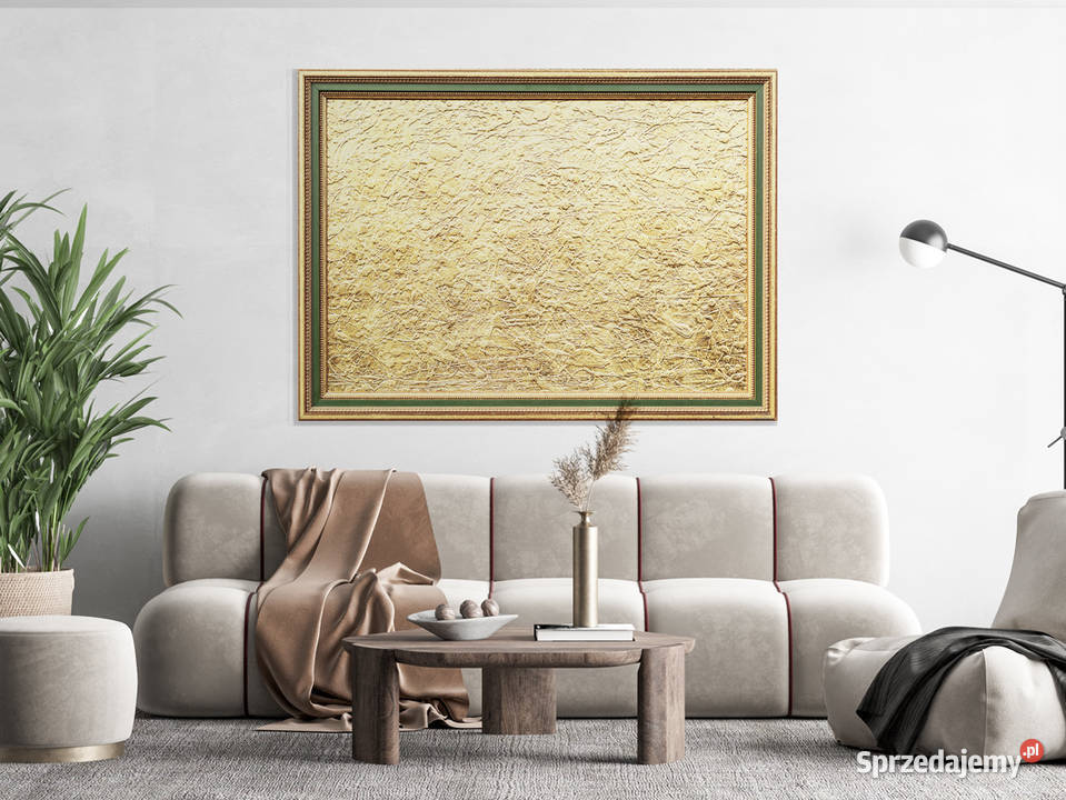 Obaz złoty w ramie malarstwo sztuka dolnośląskie Jelenia Góra