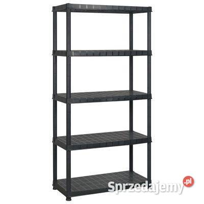 vidaXL Regał 5poziomowy czarny 2745x457x185 Warszawa