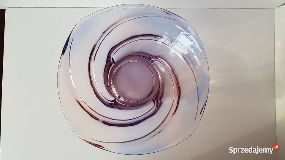 Misa miska Wir Młynek Ząbkowice kolorowe szkło Dąbrowa Górnicza