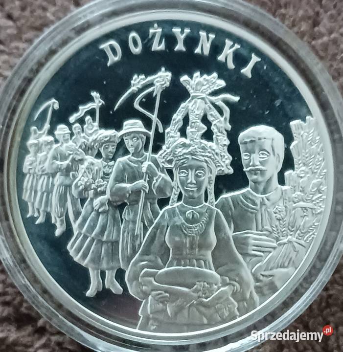 20 Dożynki 2004 r Mennicze Lustrzanka Numizmatyka Konin