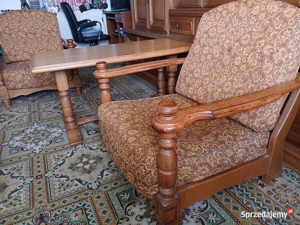 Wypoczynek dębowy do renowacji Komplety wypoczynkowe mazowieckie Warszawa