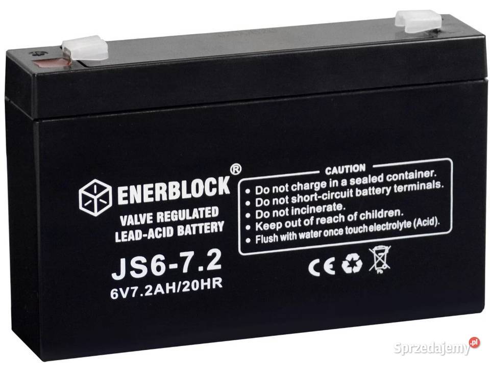 Akumulator ENERBLOCK AGM JS672 6V 72Ah