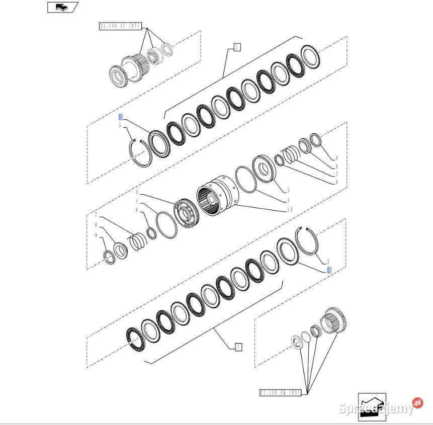 5188572 Tarcza płyta Farmall JXU T5 T5 TL
