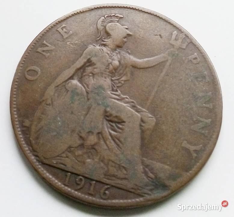 WIELKA BRYTANIAONE PENNY1916 r Legionowo