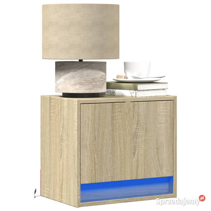 Wiszące szafki nocne z LED 2 dąb sonoma WM852080 Warszawa