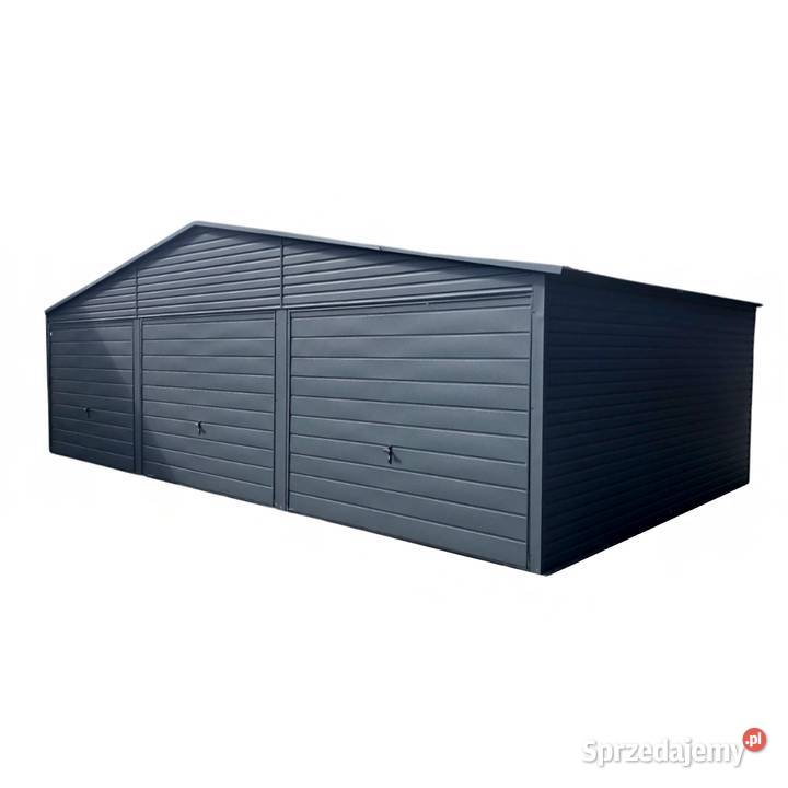 Garaż blaszany 9x5 grafit antracyt KAEM STAL Mielec