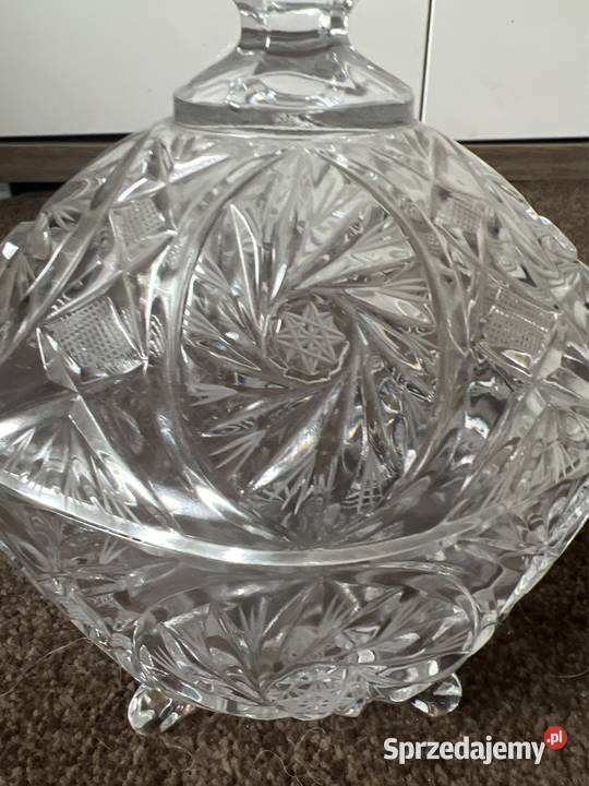 Kryształ szlifowany bomboniera duża kryształowa Zabrze