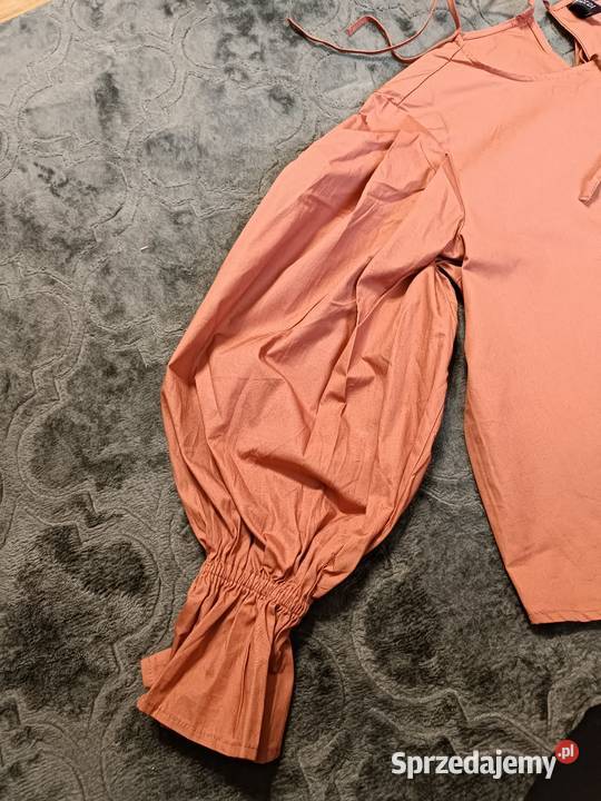 Nowa bluzka HM M brzoskwiniowa bufiaste rękawy Katowice