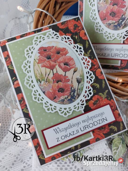 Kwiatowej kartki urodzinoweróżne wzory kujawsko-pomorskie Zbójno
