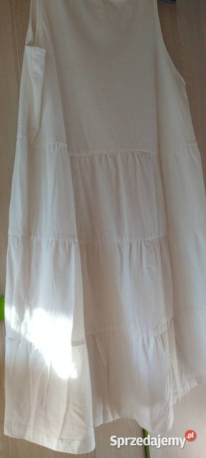 Sukienka biała długa Esmara