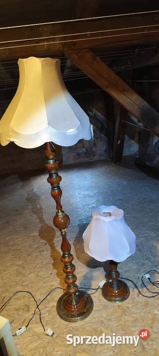 Lampy retro 2 duża i biurkowa w ładnym stanie śląskie Zabrze