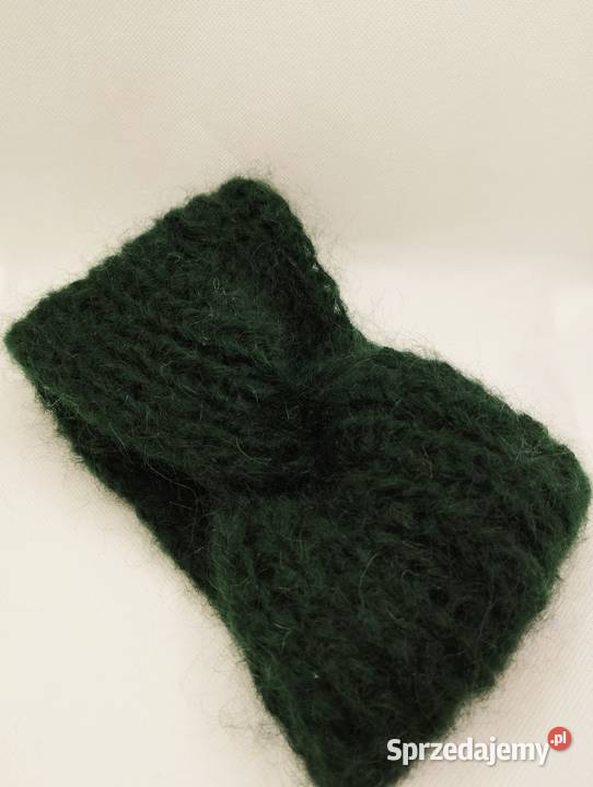 Szeroka opaska na głowę turban ciemna Olsztyn