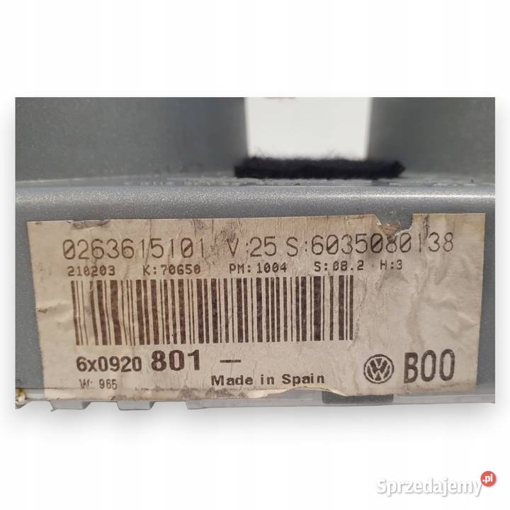 LICZNIK ZEGARY 6X0920801 VW Lupo 10 8V 14 16V Chełm sprzedam