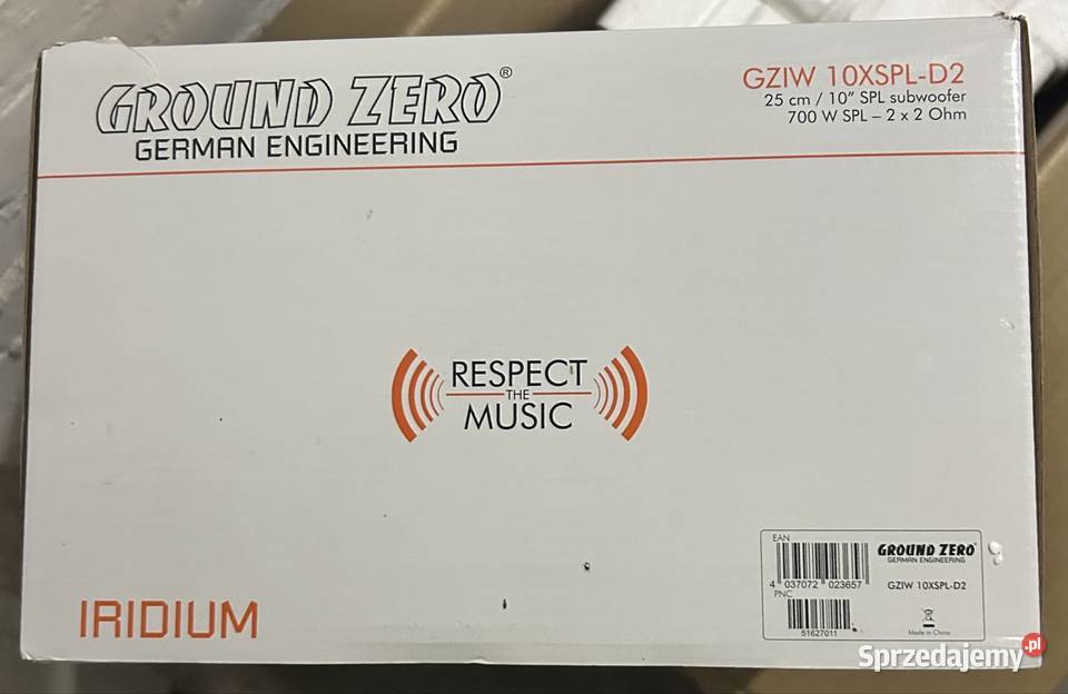 Ground Zero GZIW 10XSPL D2BR 700W subwoofer 25 Warszawa