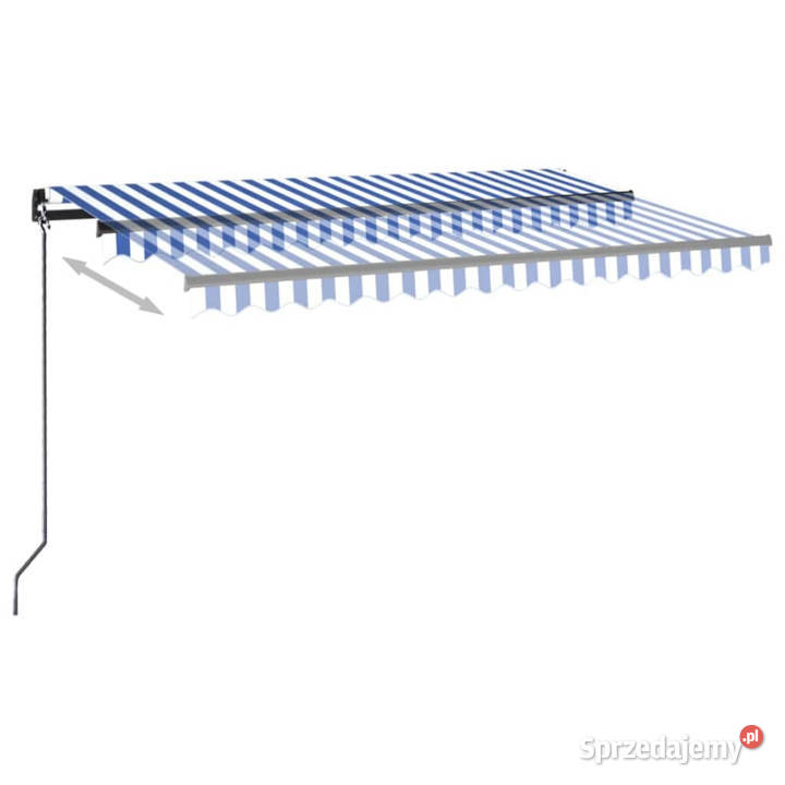 Ręcznie zwijana markiza z LED 400 x 350 Markizy i osłony Warszawa