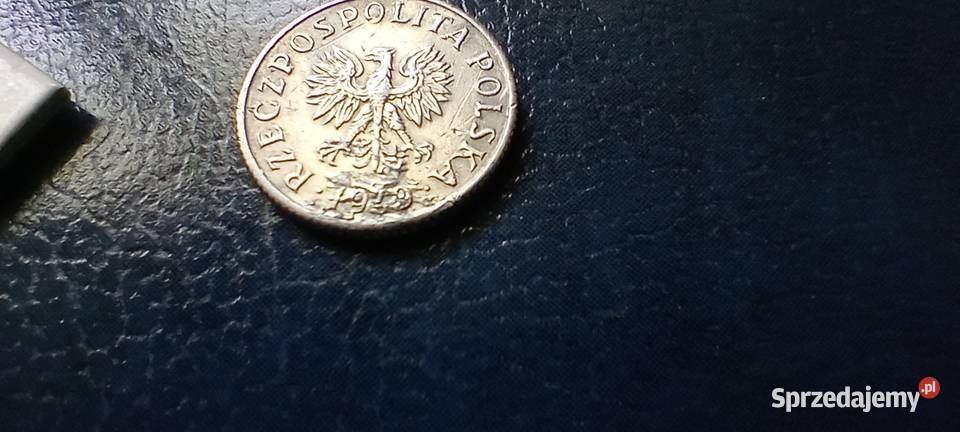 Stare monety 1 grosz 1949 PRL Polska destrukt Lesko sprzedam