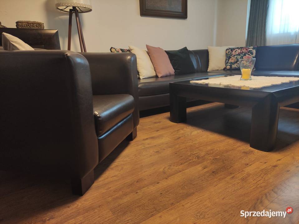 Zestaw komplet wypoczynkowy ECO skóra stan Racibórz