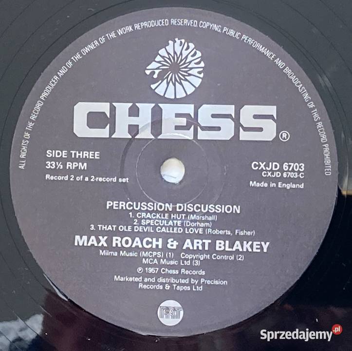 Roach Art Blakey Percussion Discussion Szczecin sprzedam