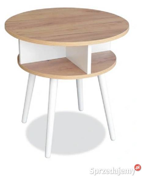 Stolik kawowy na drewnianych nóżkach Ostrów Wielkopolski