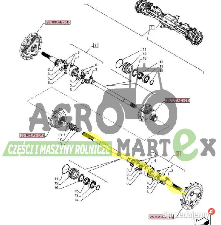 84194820 PÓŁOŚ Z1214 L9445 LH CNH Wichrów sprzedam