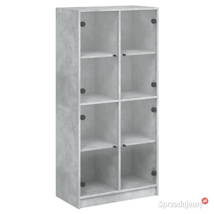 Szafka z drzwiczkami szarość betonu 68x37x142 Warszawa sprzedam