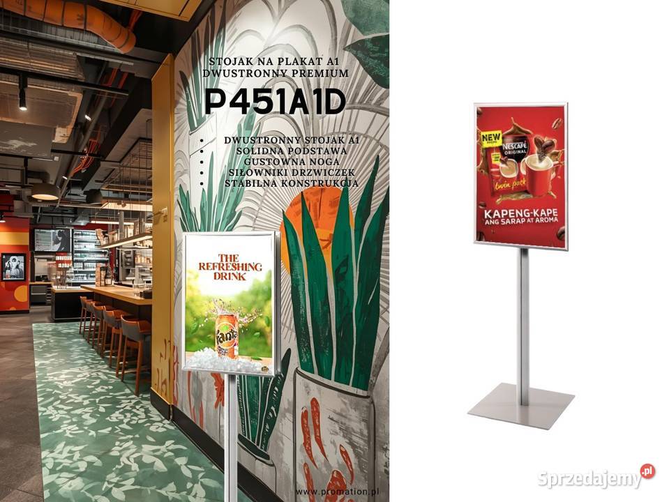 Stojak premium na plakaty A1 jednostronny i Poznań sprzedam