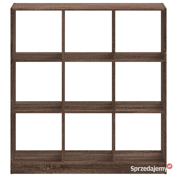 Regał brązowy dąb 102x32x108 materiał mazowieckie