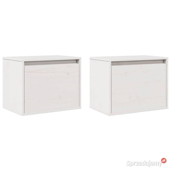 Szafki ścienne 2 białe 45x30x35 lite drewno Warszawa