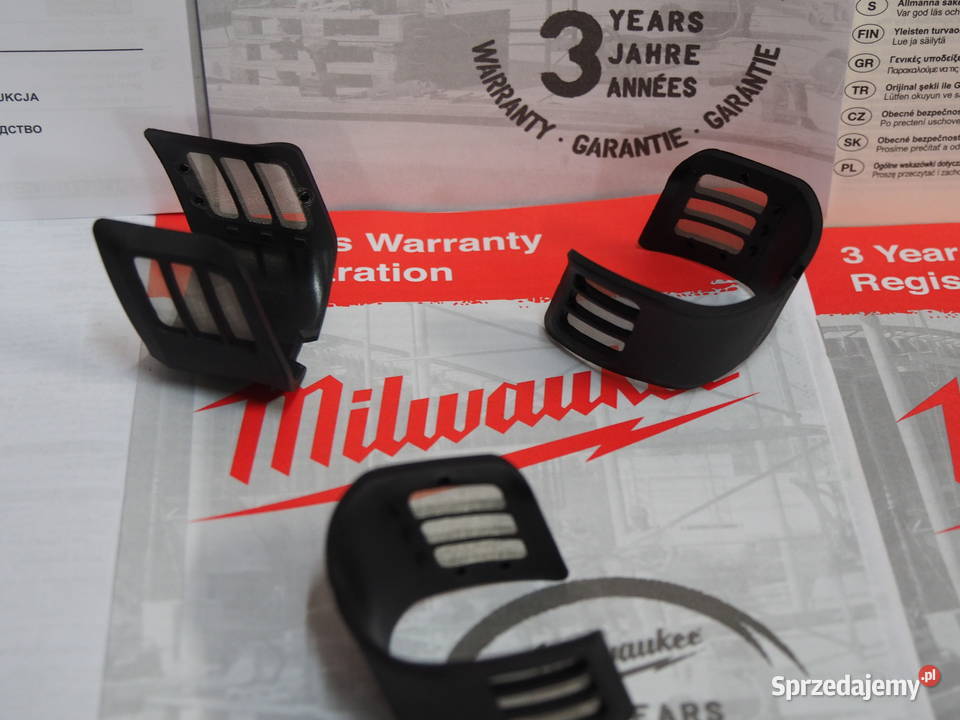 MILWAUKEE M18 CAG szlifierka oslona kratka filtr Baszkówka