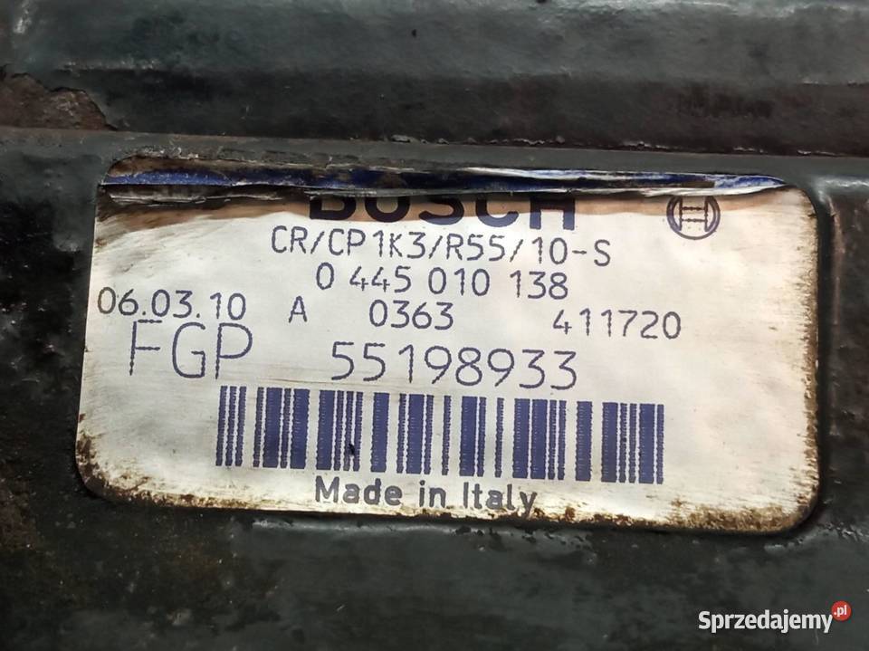 POMPA WTRYSKOWA 0445010138 55198933 13 CDTI Opel świętokrzyskie sprzedam