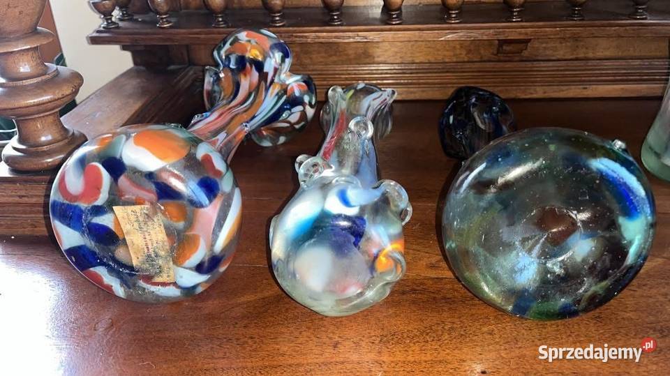 Wazon szklany Sękacz Czasy Prl sprzedam