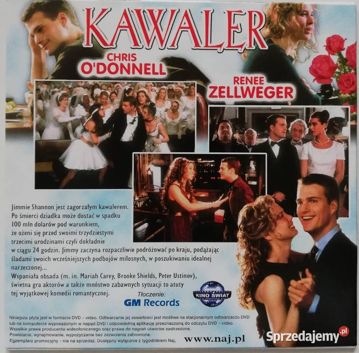 Kawaler DVD Chris ODonnell Rene Zellweger komedia