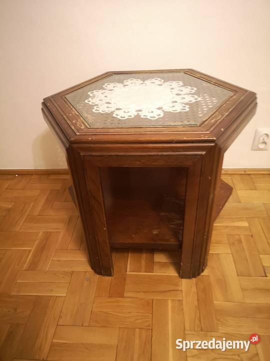 Stylowy drewniany stolik kawowy ława